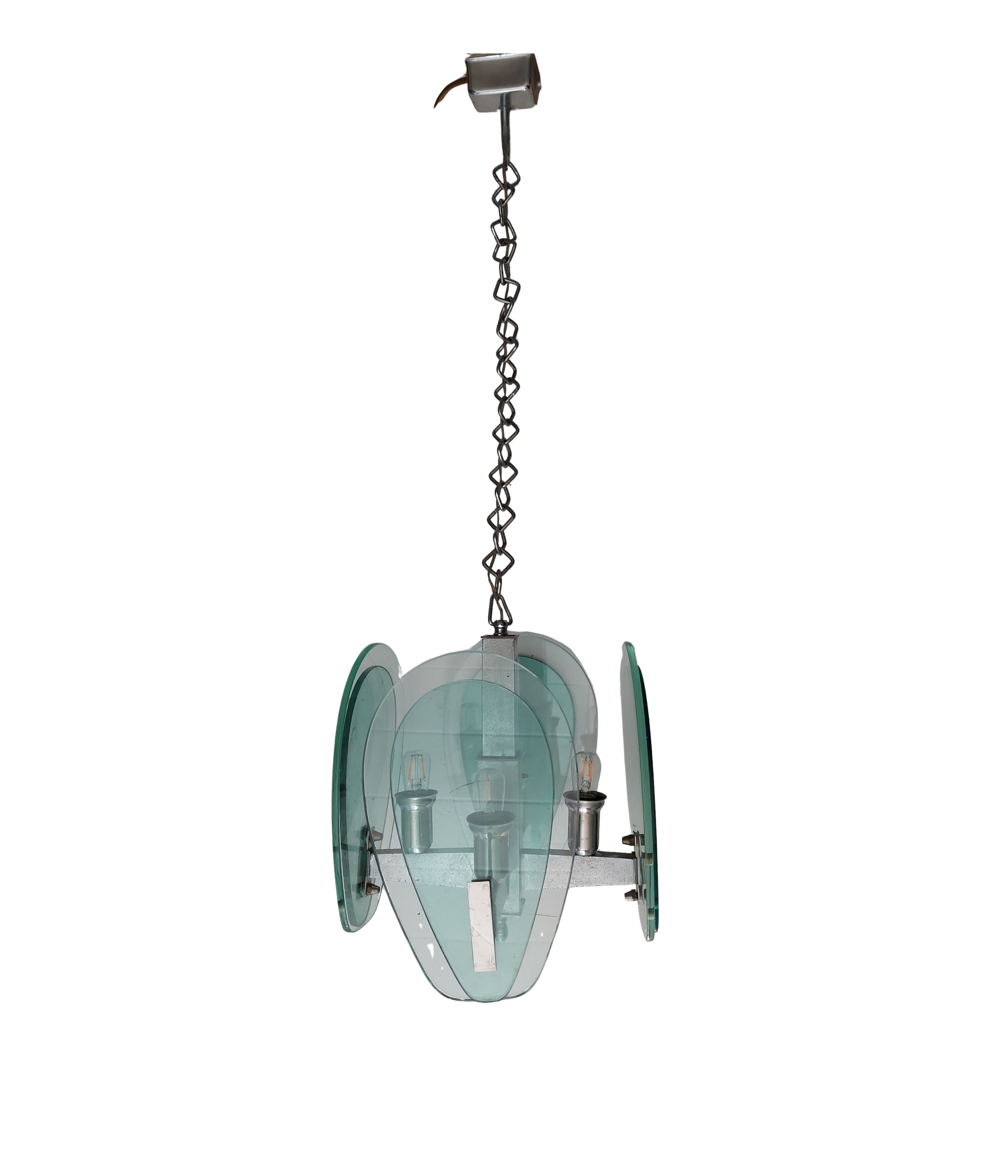 Fontana_Arte_Turquoise_Glass_Chandelier_in_Crystal_Glass_and_Chrome,_Italy_1970s