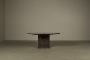 Octagonal_Fossil_Limestone_Pedestal_Coffee_Table_with_Brass_Inlay,_1970s,_Europe