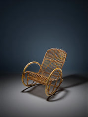 Franco_Albini_Bent_Bamboo_and_Rattan_Rocking_Chair,_Italy_1950's