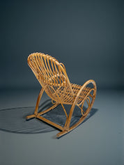 Franco_Albini_Bent_Bamboo_and_Rattan_Rocking_Chair,_Italy_1950's