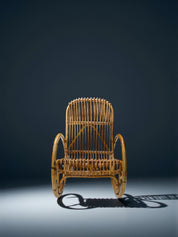 Franco_Albini_Bent_Bamboo_and_Rattan_Rocking_Chair,_Italy_1950's