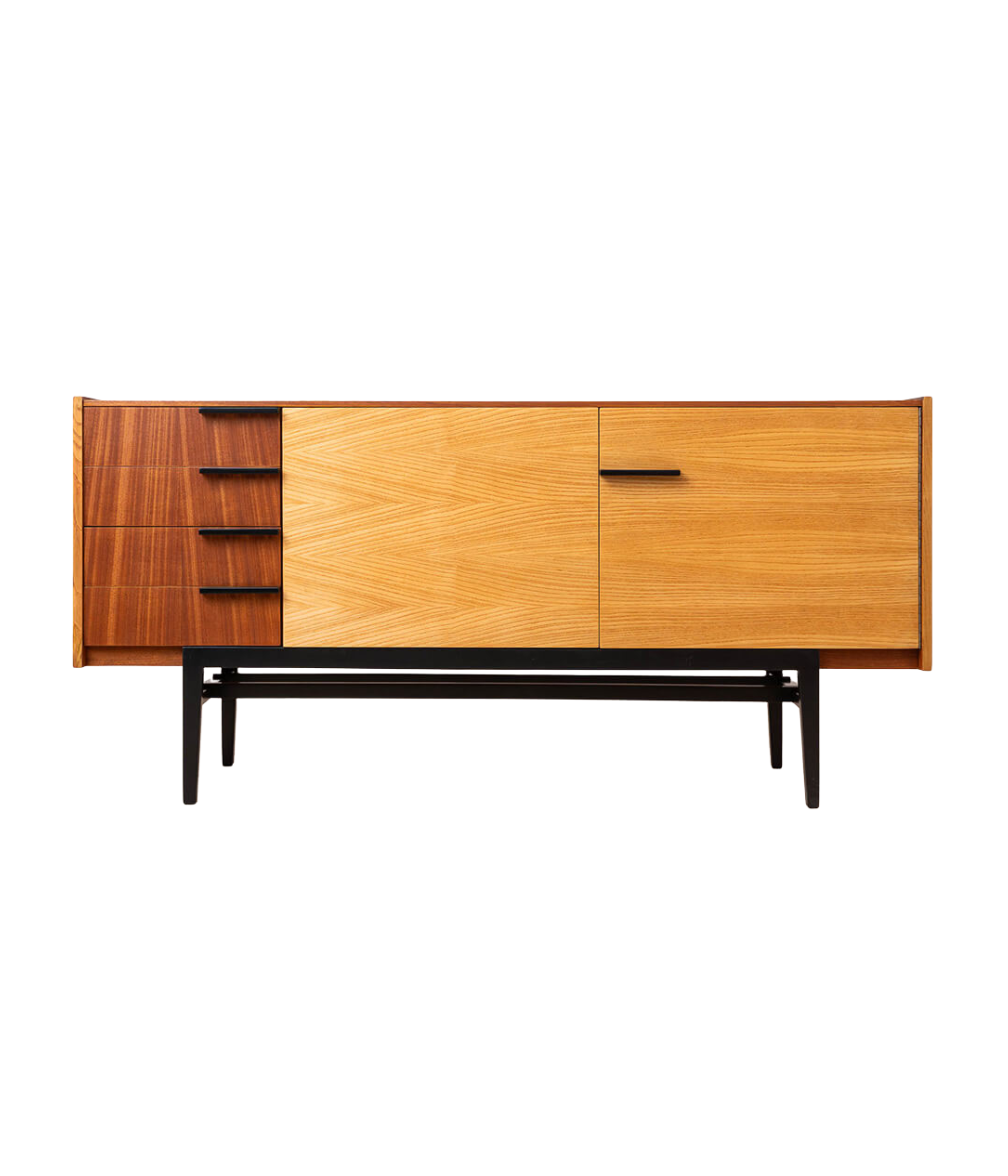 Frantisek_Mezulanik_Walnut_Sideboard_for_UP_Zavody,_Czechoslovakia_1960s