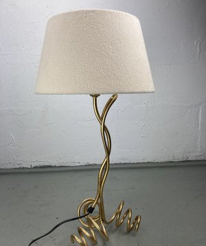 Free_Form_Curly_Table_Lamp_with_Bouclé_Shade,_1960s,_Europe