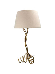 Free_Form_Curly_Table_Lamp_with_Bouclé_Shade,_1960s,_Europe