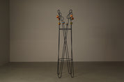 Freestanding_Coat_and_Hat_Stand_in_the_Style_of_Roger_Féraud,_Black_Metal_and_Colourful_Wooden_Balls