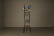 Coat_and_Hat_Stand_in_the_Style_of_Roger_Féraud,_Black_Metal_with_Colourful_Wooden_Balls
