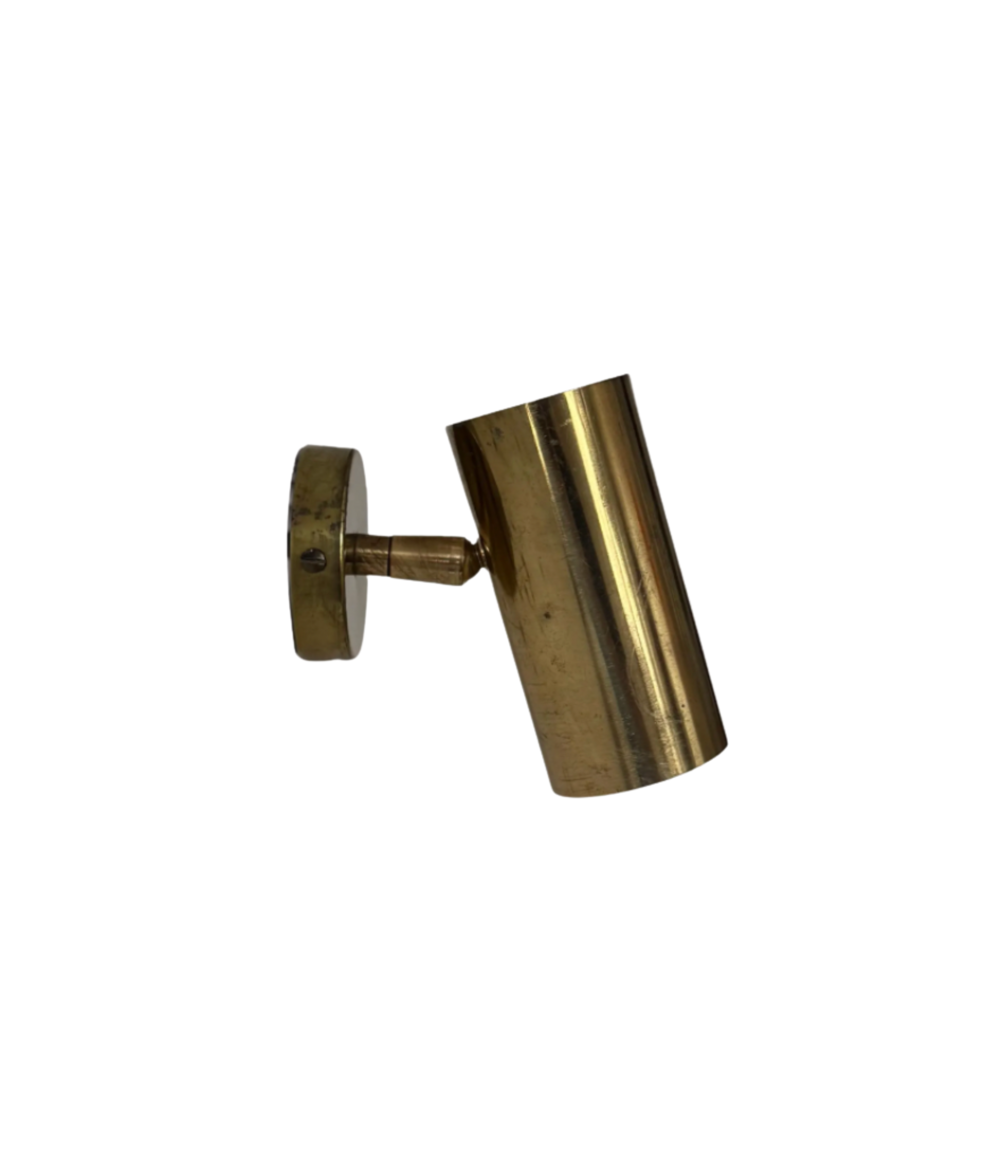 French_Adjustable_Brass_Wall_Sconce,_1950s