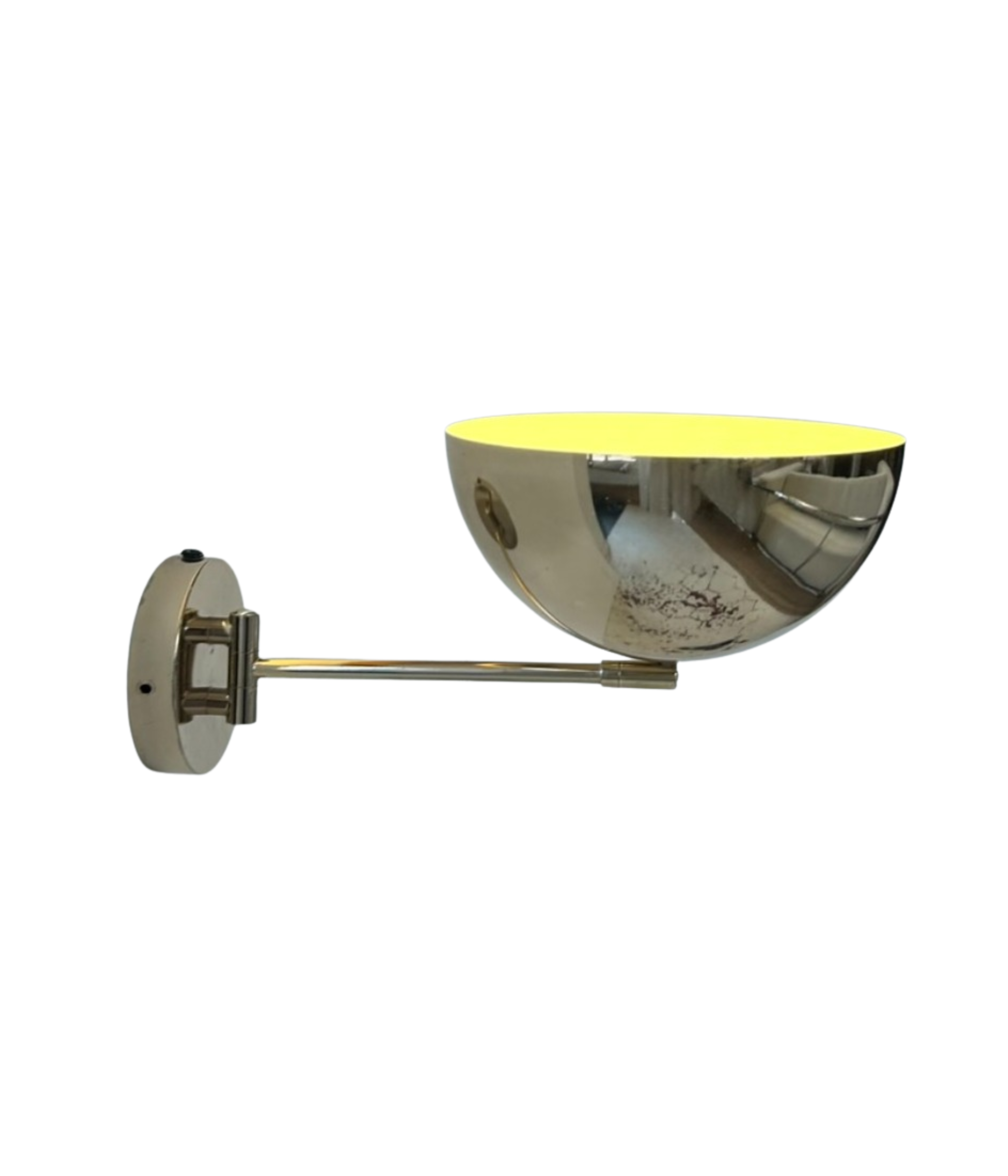 French_Adjustable_Patinated_Brass_Wall_Sconce,_Vintage_Directional_Wall_Light,_1970s