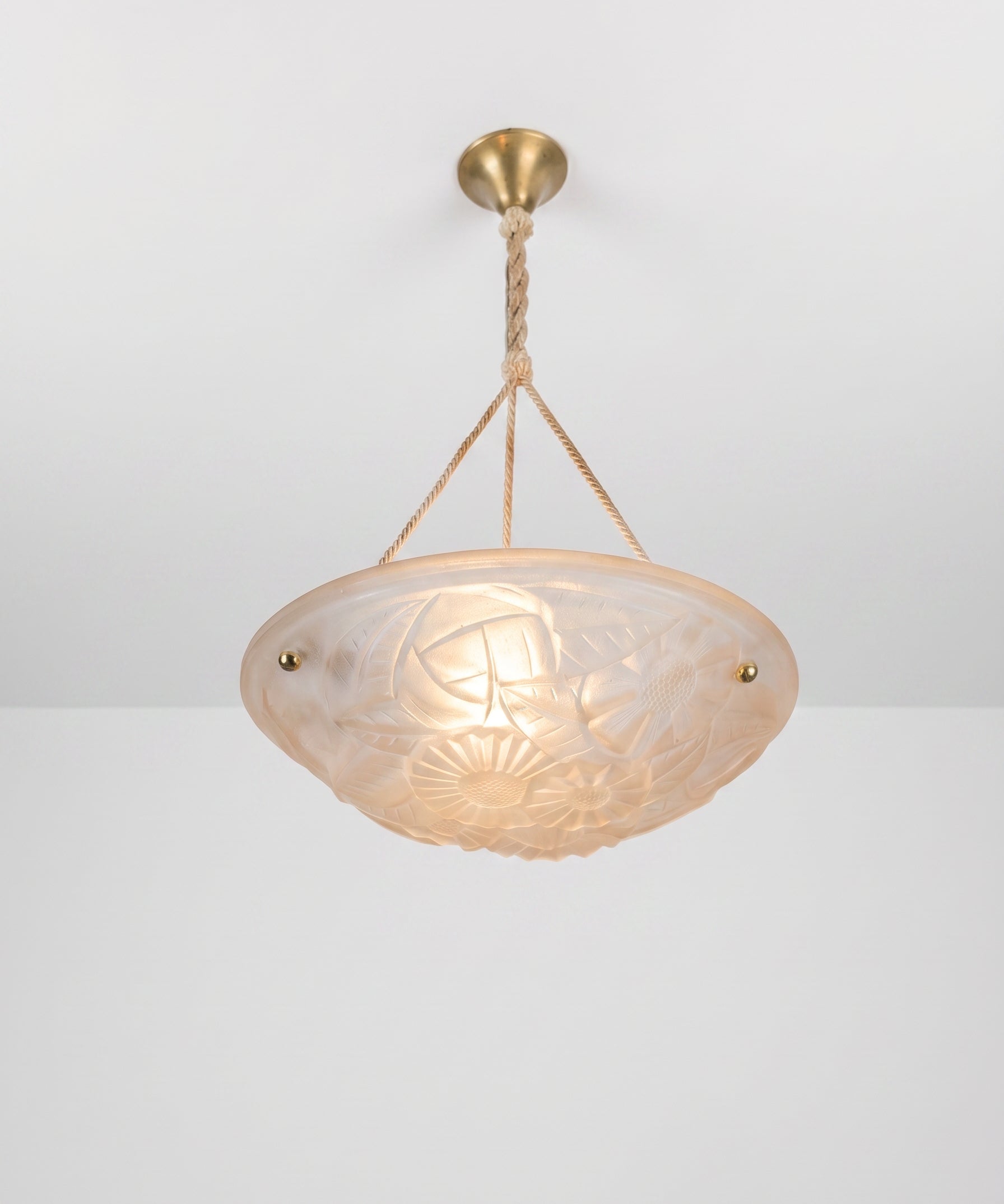 1930s_French_Art_Deco_Pink_Frosted_Glass_Pendant_Light_by_Degué,_Signed