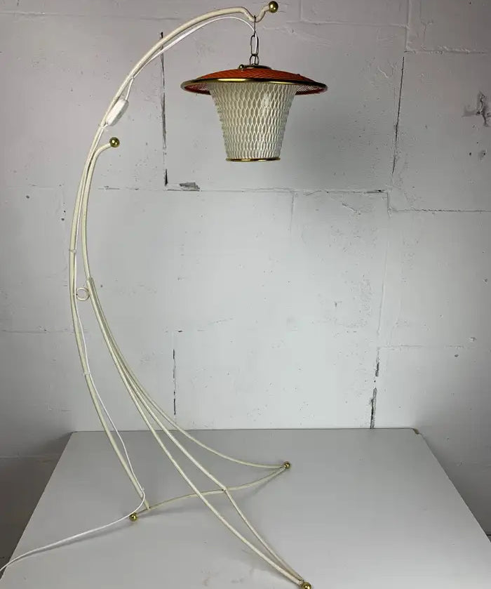 French_Brass_and_Metal_Floor_Lamp,_1950s,_France