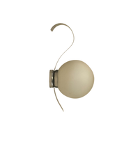 French_Brushed_Metal_and_Opaline_Glass_Wall_Sconce,_1960s