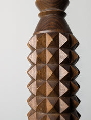 French_Brutalist_Carved_Wood_Five-Arm_Chandelier_in_the_Style_of_Charles_Dudouyt,_1940s