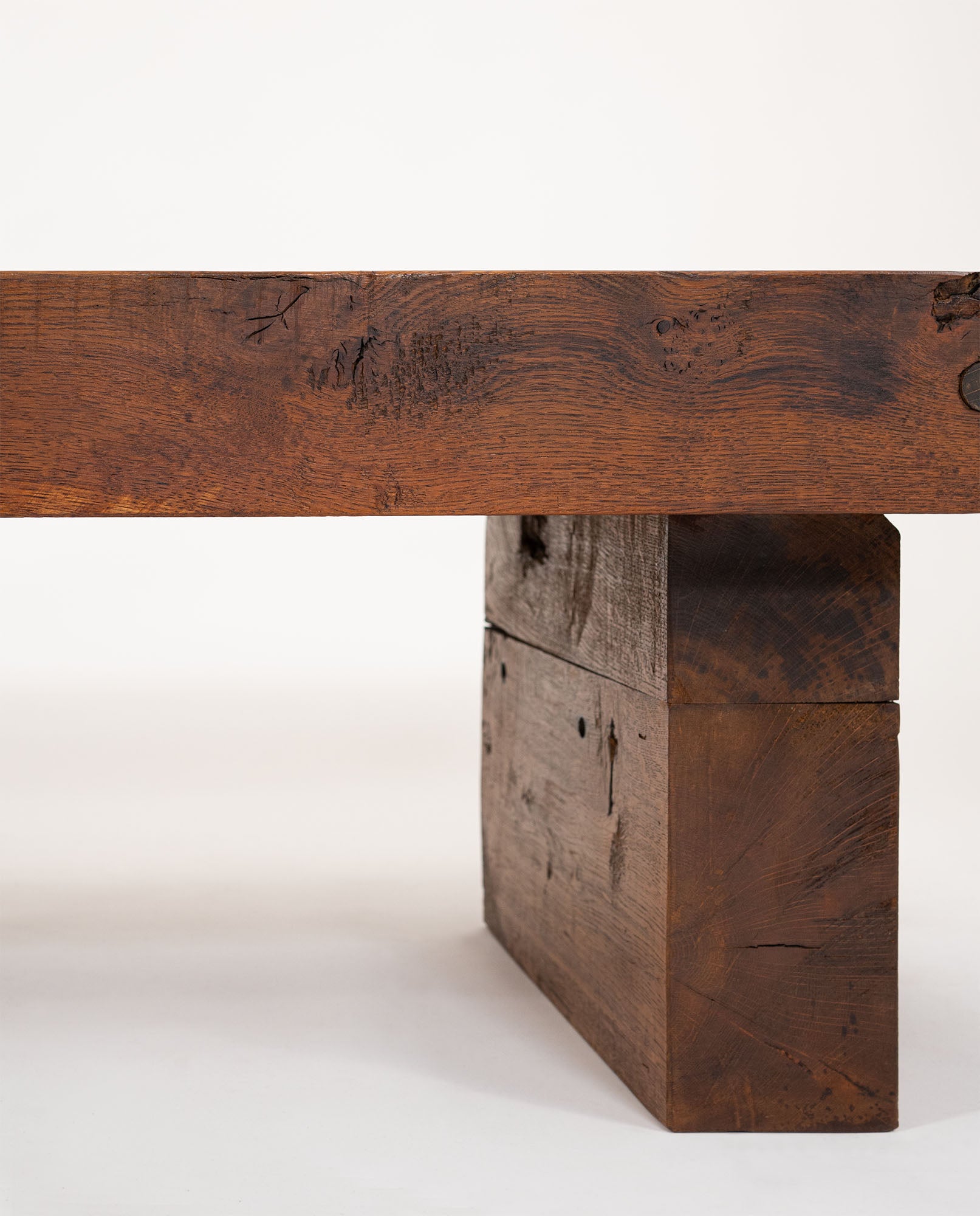 French_Brutalist_coffee_table,_handcrafted_in_solid_oak,_circa_1960.