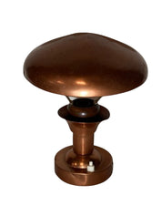 French_Copper_and_Teak_Table_Lamp,_Mid_Century_Modern,_1950s,_France