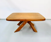 French_Early_Edition_Aban_T35C_Table_in_Elm_by_Pierre_Chapo,_1970s.