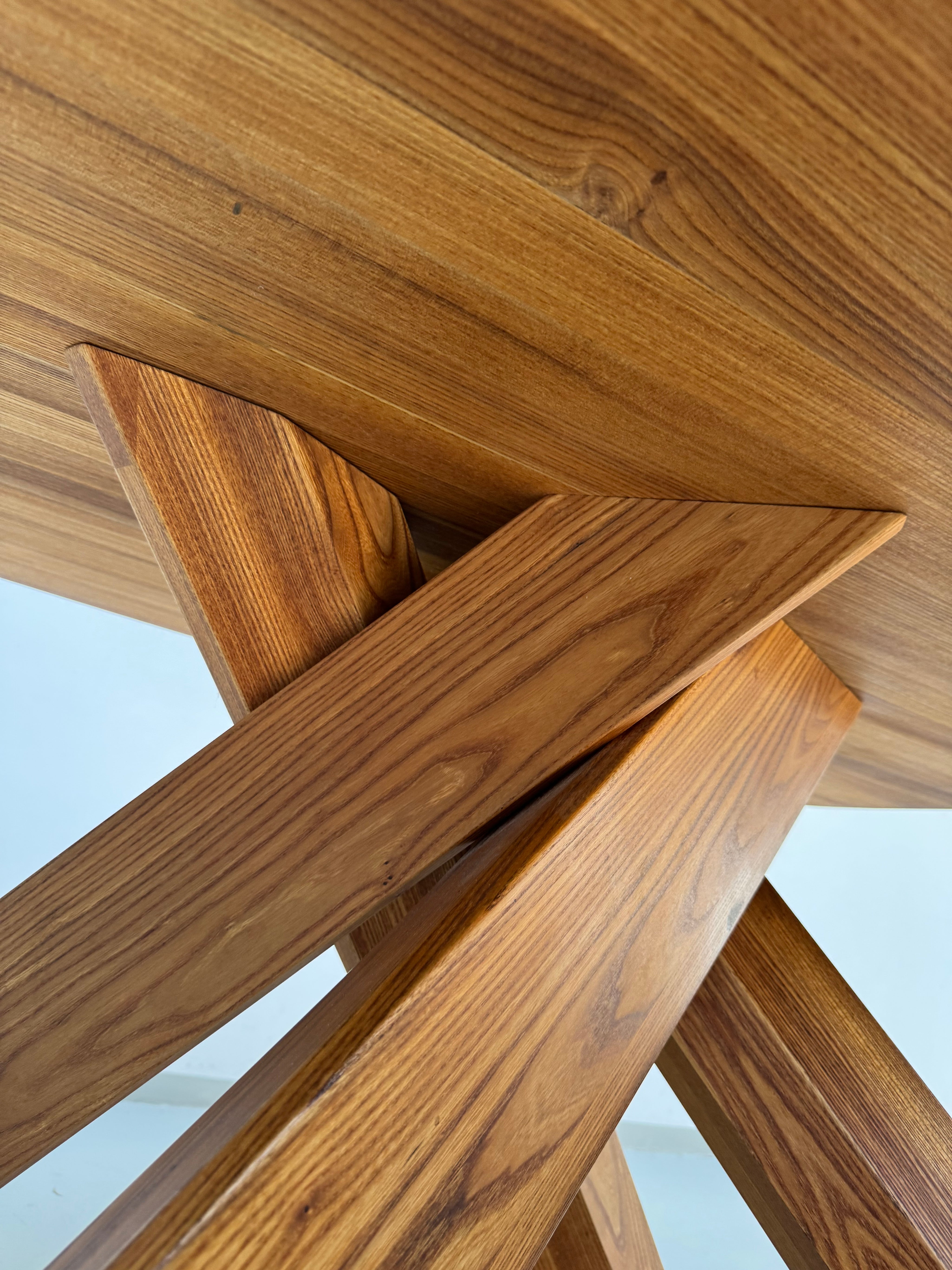 French_Early_Edition_Aban_T35C_Table_in_Elm_by_Pierre_Chapo,_1970s.