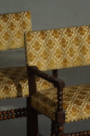 French_Louis_XIII_Style_Bobbin_Armchair_in_Solid_Wood