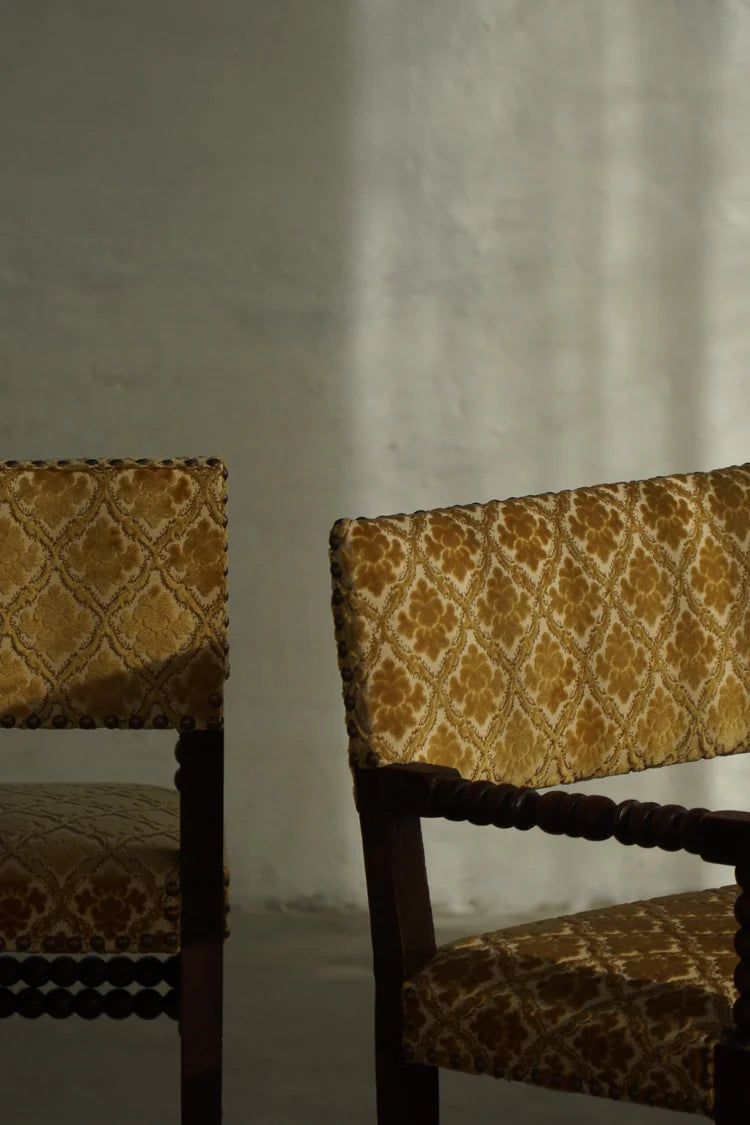 French_Louis_XIII_Style_Bobbin_Armchair_in_Solid_Wood