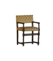 French_Louis_XIII_Style_Bobbin_Armchair_in_Solid_Wood