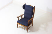 Vintage_French_Oak_Lounge_Chair,_1950s_High_Back_Armchair_with_Blue_Upholstery_Mid_Century_Modern