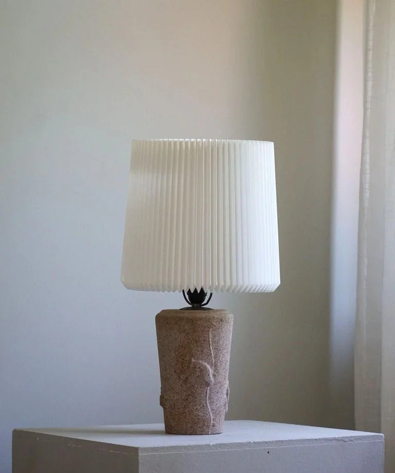 French_Modern,_A_Vintage_Table_Lamp_in_Stone_with_Elephant_Motifs,_1970s