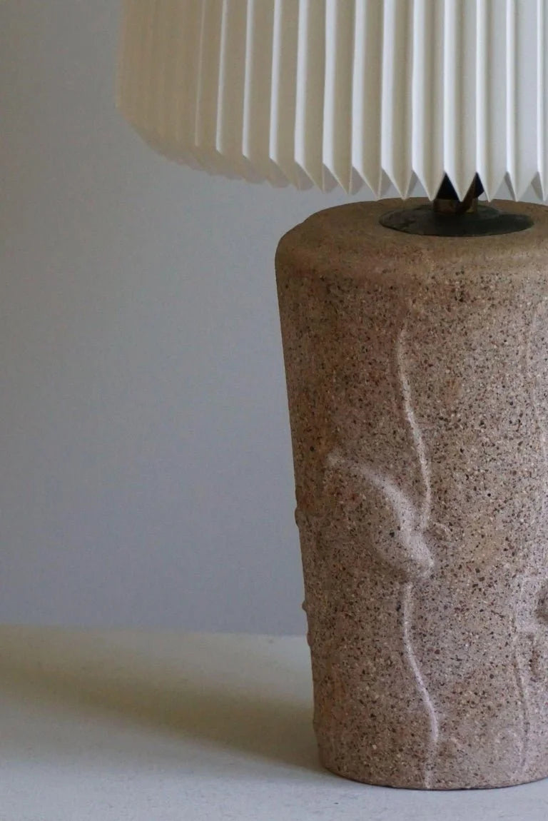 French_Modern,_A_Vintage_Table_Lamp_in_Stone_with_Elephant_Motifs,_1970s