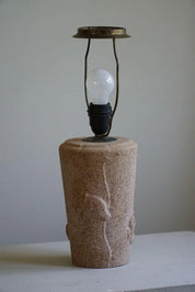 French_Modern,_A_Vintage_Table_Lamp_in_Stone_with_Elephant_Motifs,_1970s