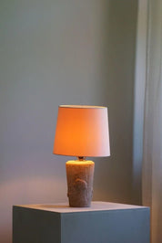 French_Modern,_A_Vintage_Table_Lamp_in_Stone_with_Elephant_Motifs,_1970s