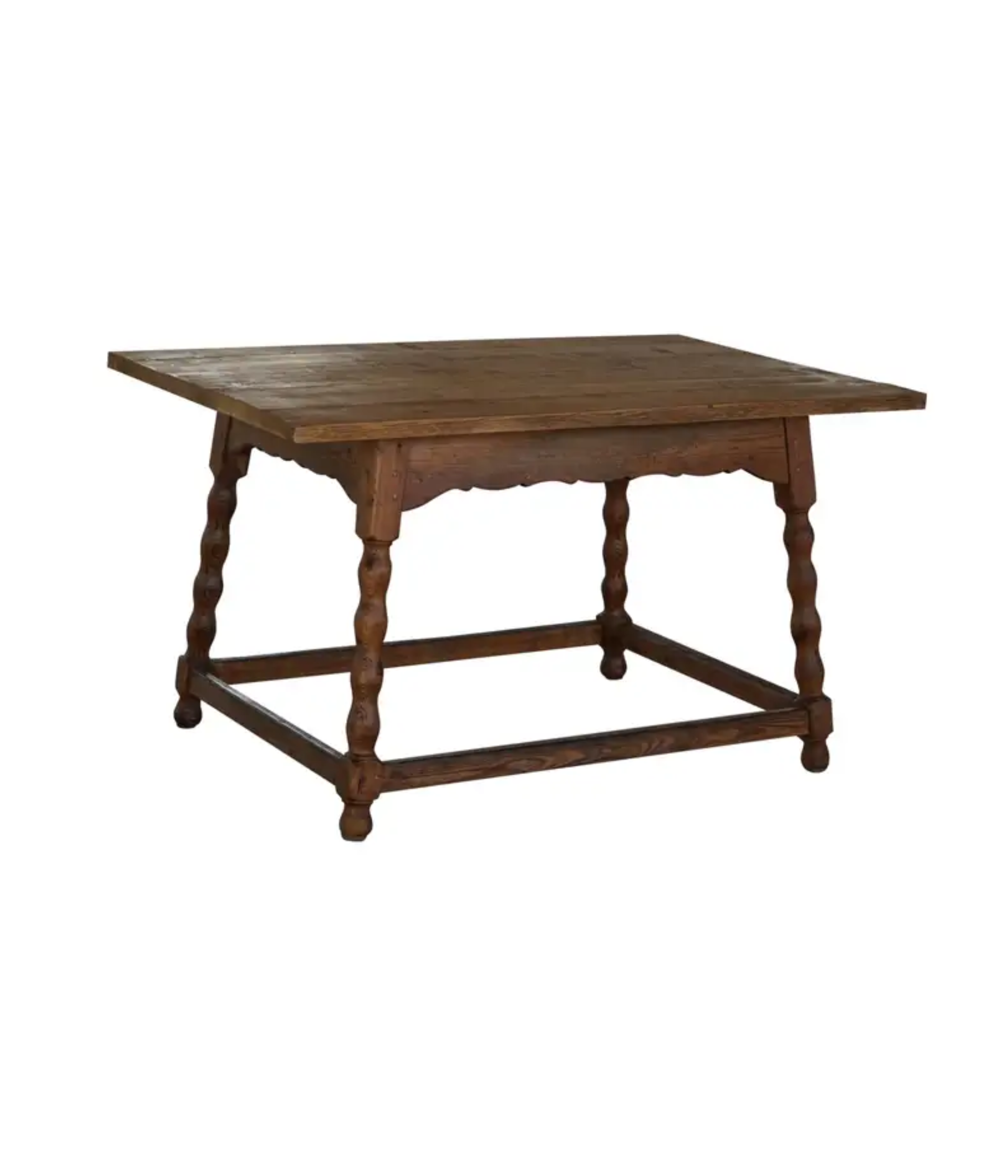 _Dining_Table_in_Solid_Pine,_Handcrafted,_1900s