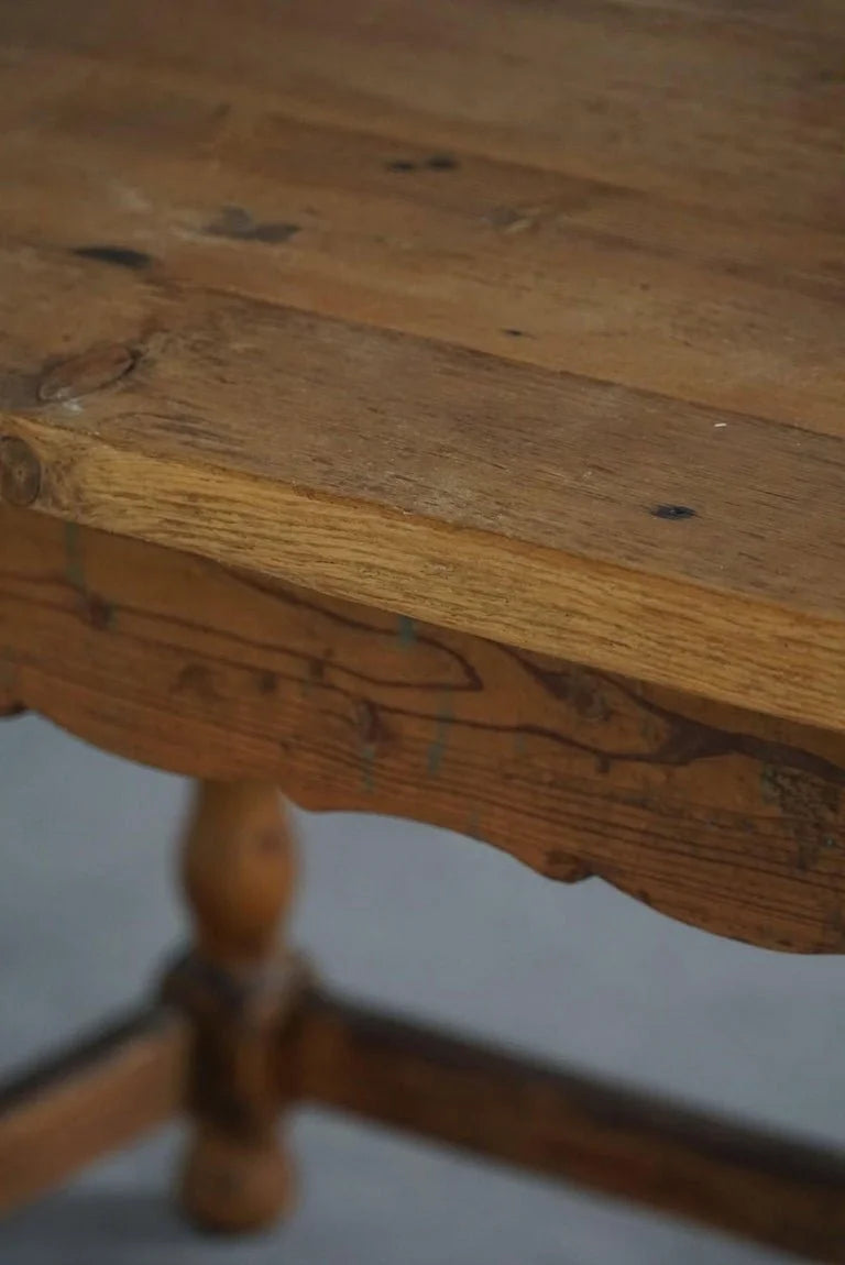 French_Modern,_Rectangular_Desk_/_Dining_Table_in_Solid_Pine,_Handcrafted,_1900s