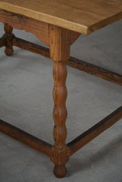 French_Modern,_Rectangular_Desk_/_Dining_Table_in_Solid_Pine,_Handcrafted,_1900s