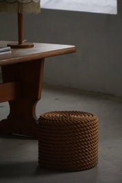 French_Modern_Rope_Side_Table_/_Ottoman