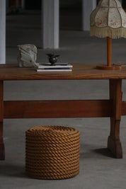 French_Modern_Rope_Side_Table_/_Ottoman