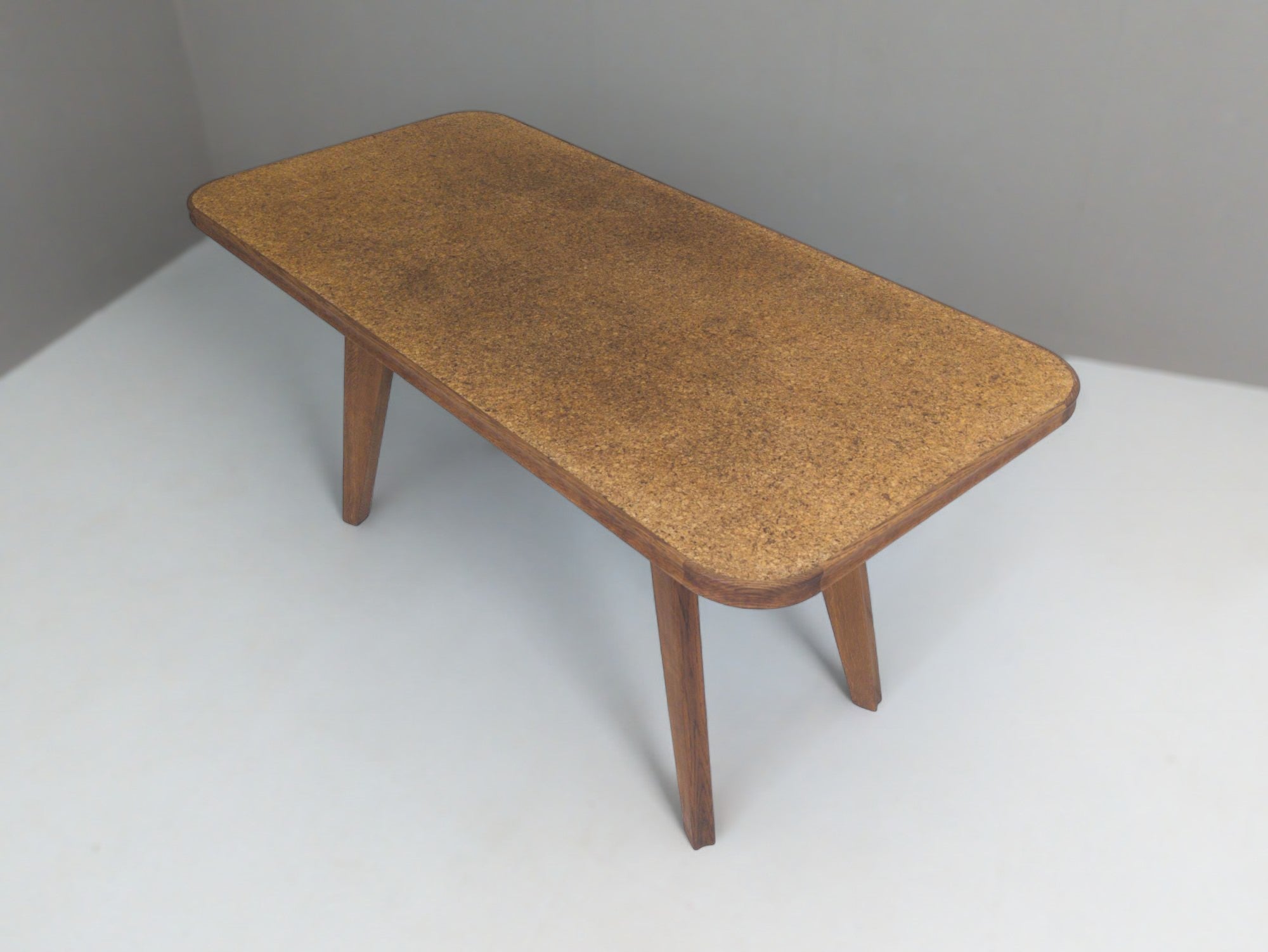 French_Modernist_Sculptural_Oak_Table,_1930s