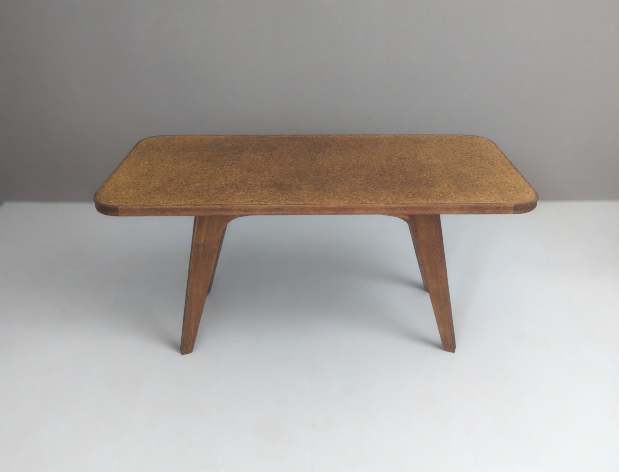 French_Modernist_Sculptural_Oak_Table,_1930s