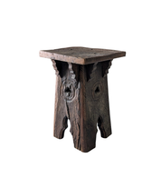 French_Neo_Gothic_Oak_Monastic_Pedestal_Stool_or_Sellette,_Style_Troubadour,_circa_1900