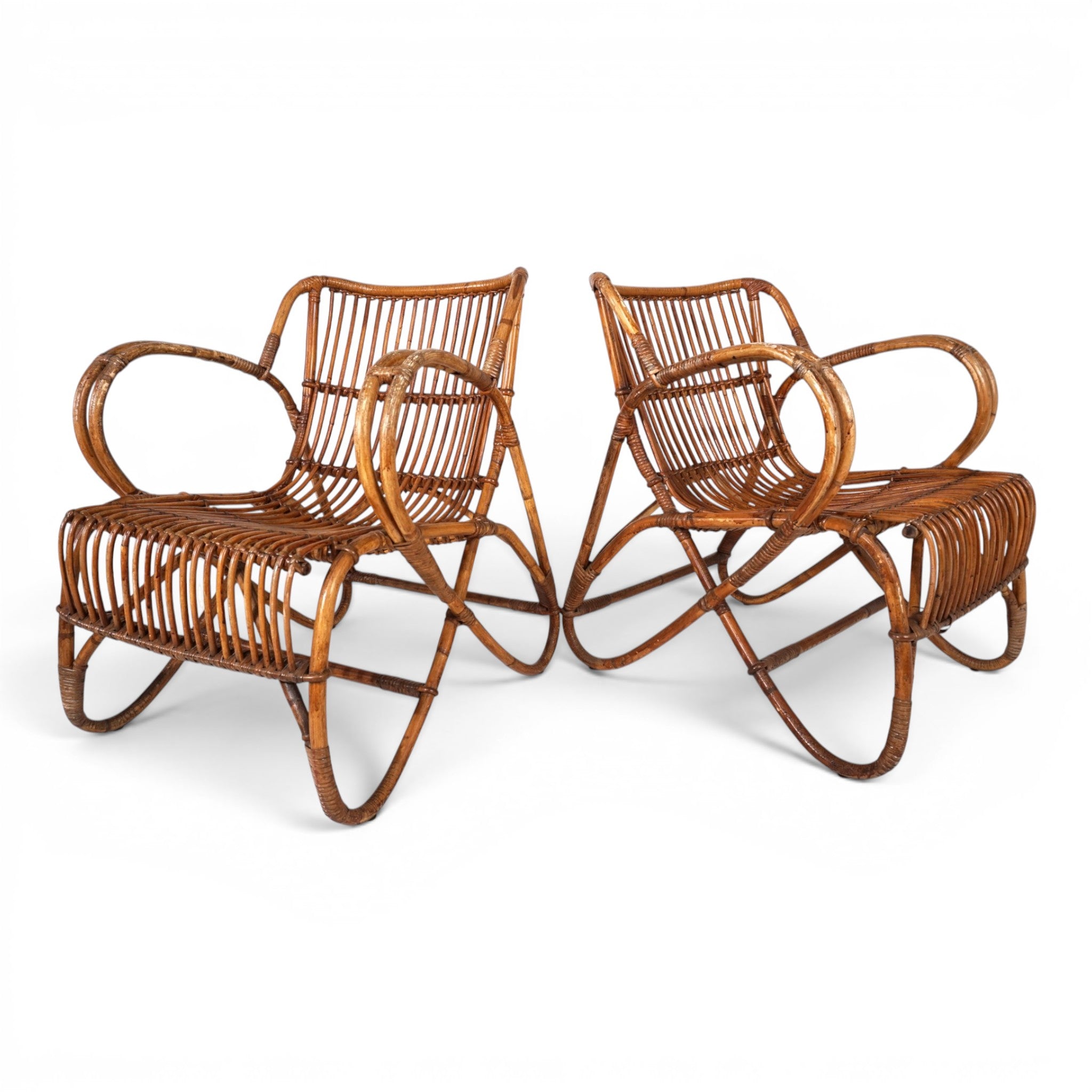 Set_of_2_French_Rattan_and_Bamboo_Lounge_Chairs,_France,_1960s–1970s