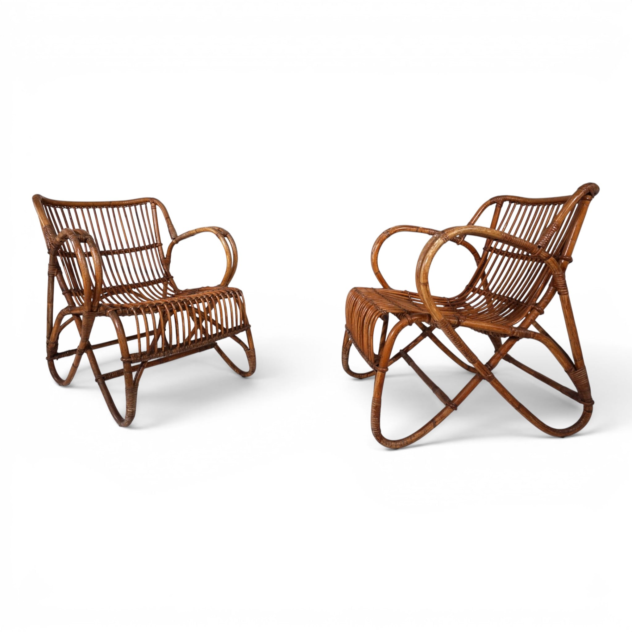 Set_of_2_French_Rattan_and_Bamboo_Lounge_Chairs,_France,_1960s–1970s