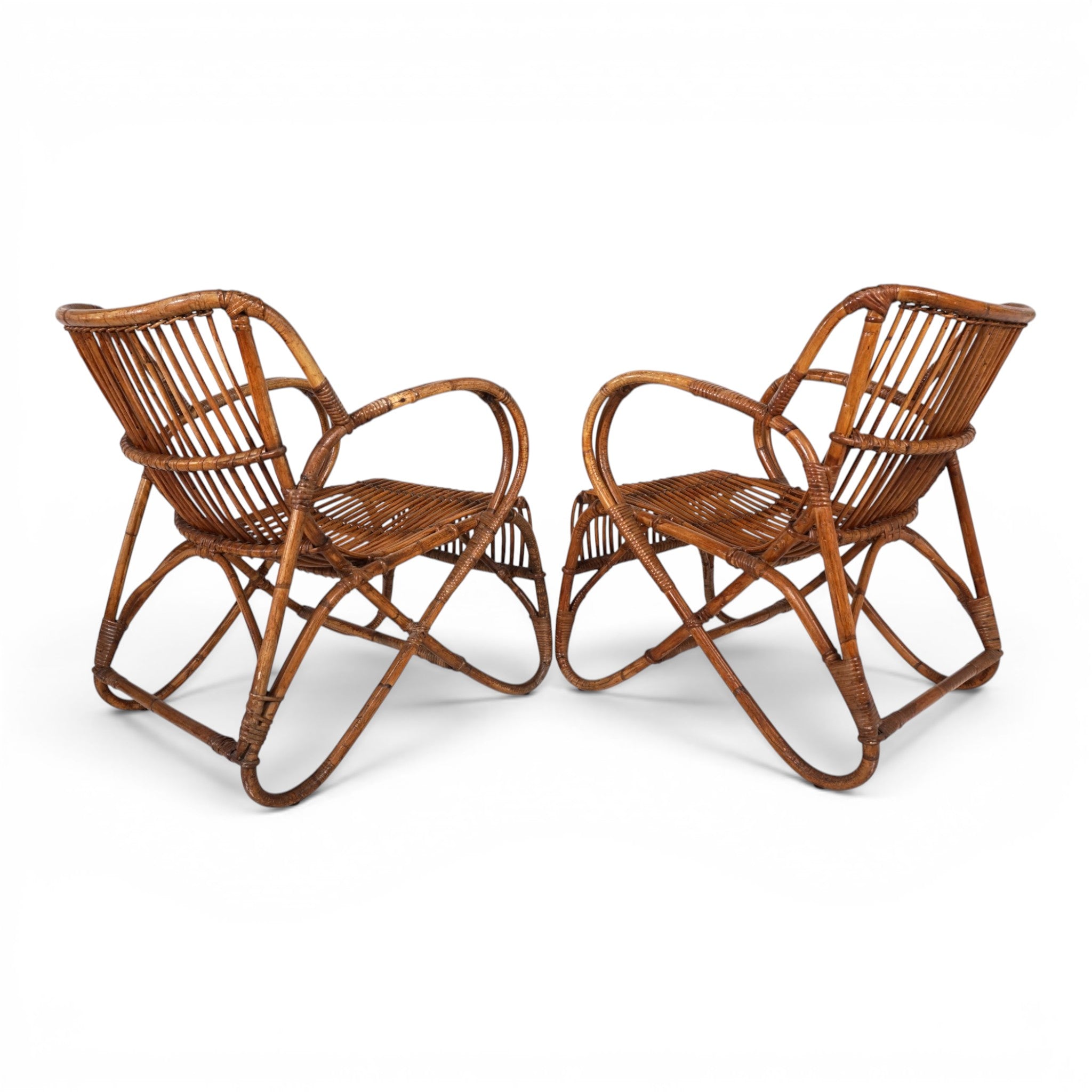 Set_of_2_French_Rattan_and_Bamboo_Lounge_Chairs,_France,_1960s–1970s