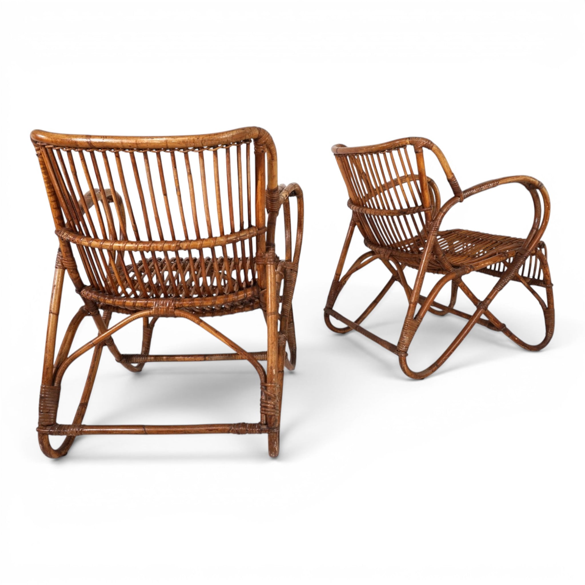 Set_of_2_French_Rattan_and_Bamboo_Lounge_Chairs,_France,_1960s–1970s