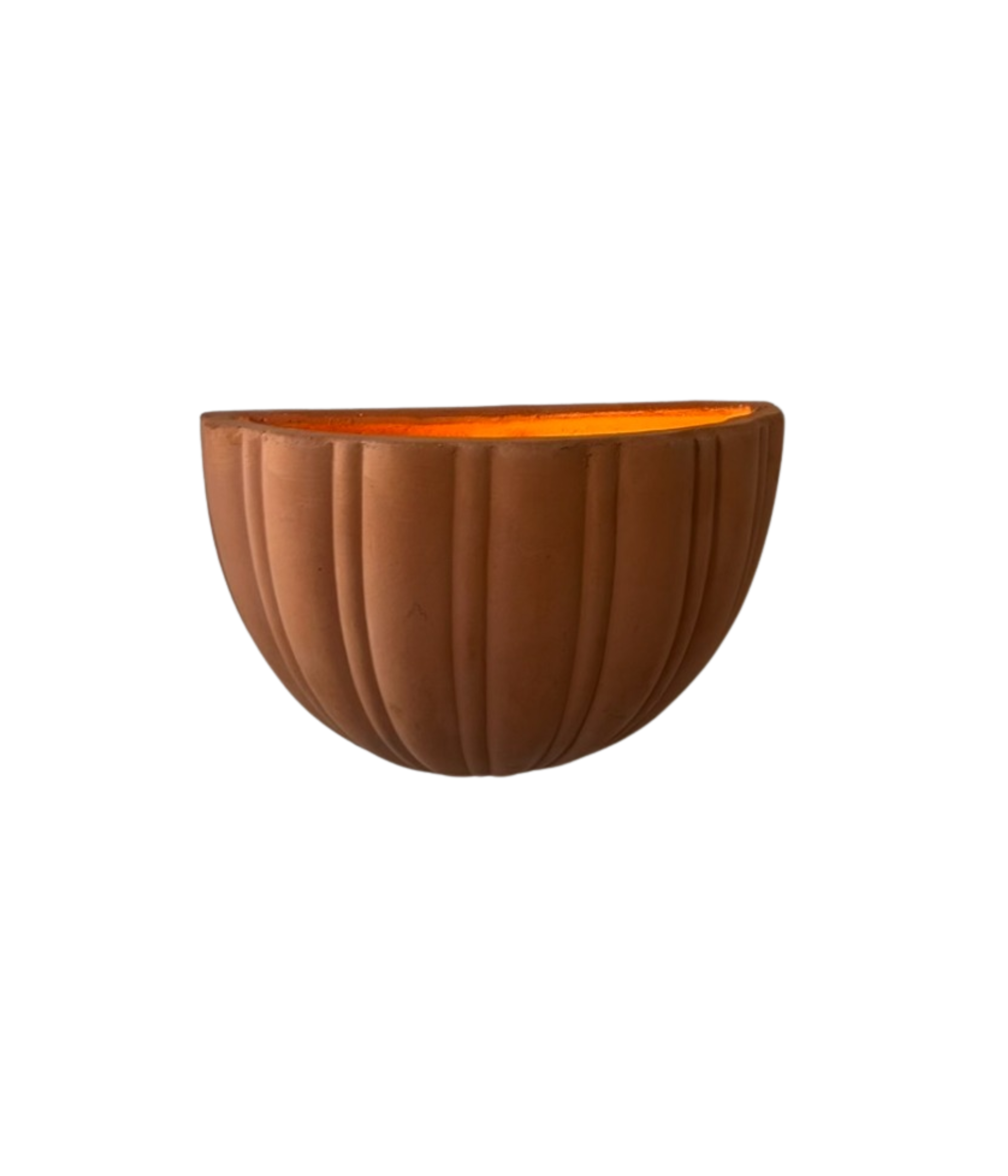 French_Terracotta_Shell_Wall_Light,_1960s