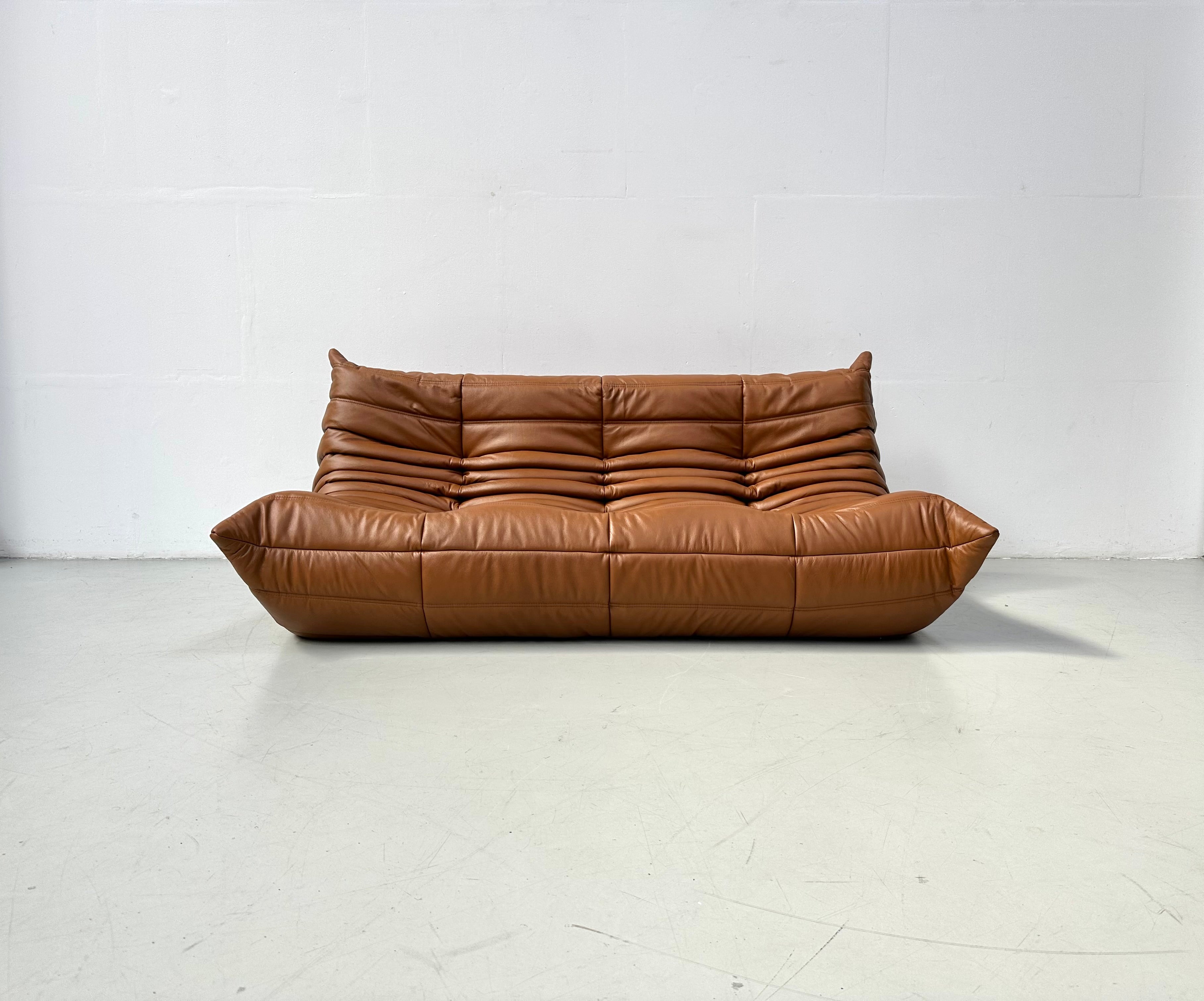 Togo_Sofa_by_Michel_Ducaroy_for_Ligne_Roset,_Restored_Brown_Leather_Upholstery,_French_Design