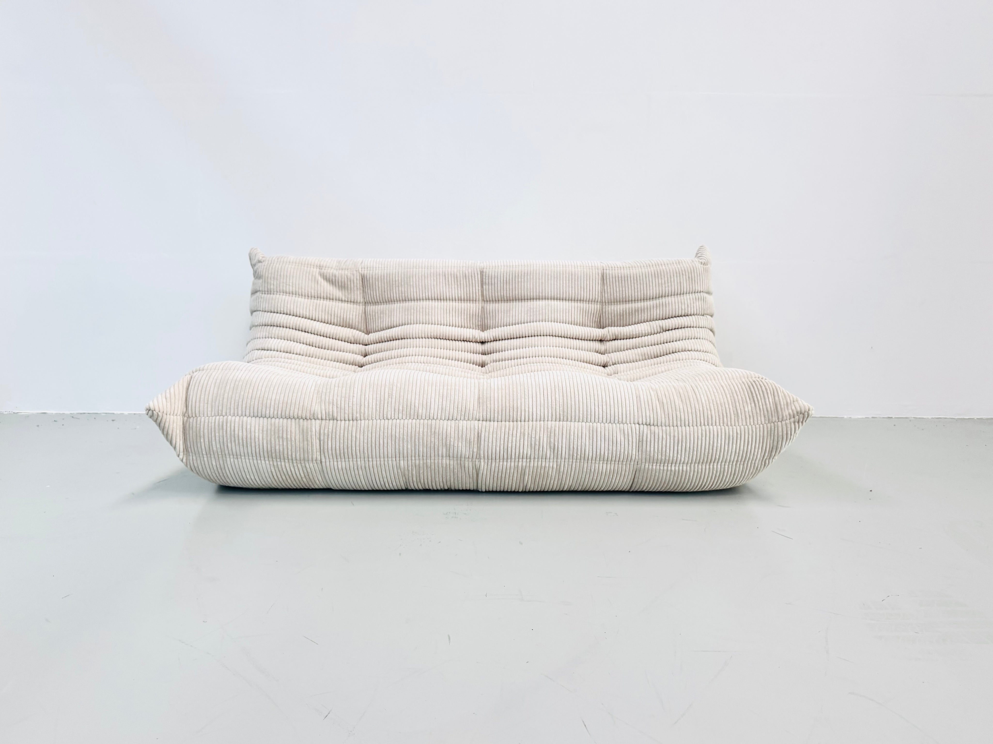 French_Togo_3-Seater_Sofa_in_Beige_Corduroy__by_Michel_Ducaroy_for_Ligne_Roset.