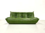 Togo_Sofa_by_Michel_Ducaroy_for_Ligne_Roset,_Restored_Green_Leather_Upholstery,_French_Design