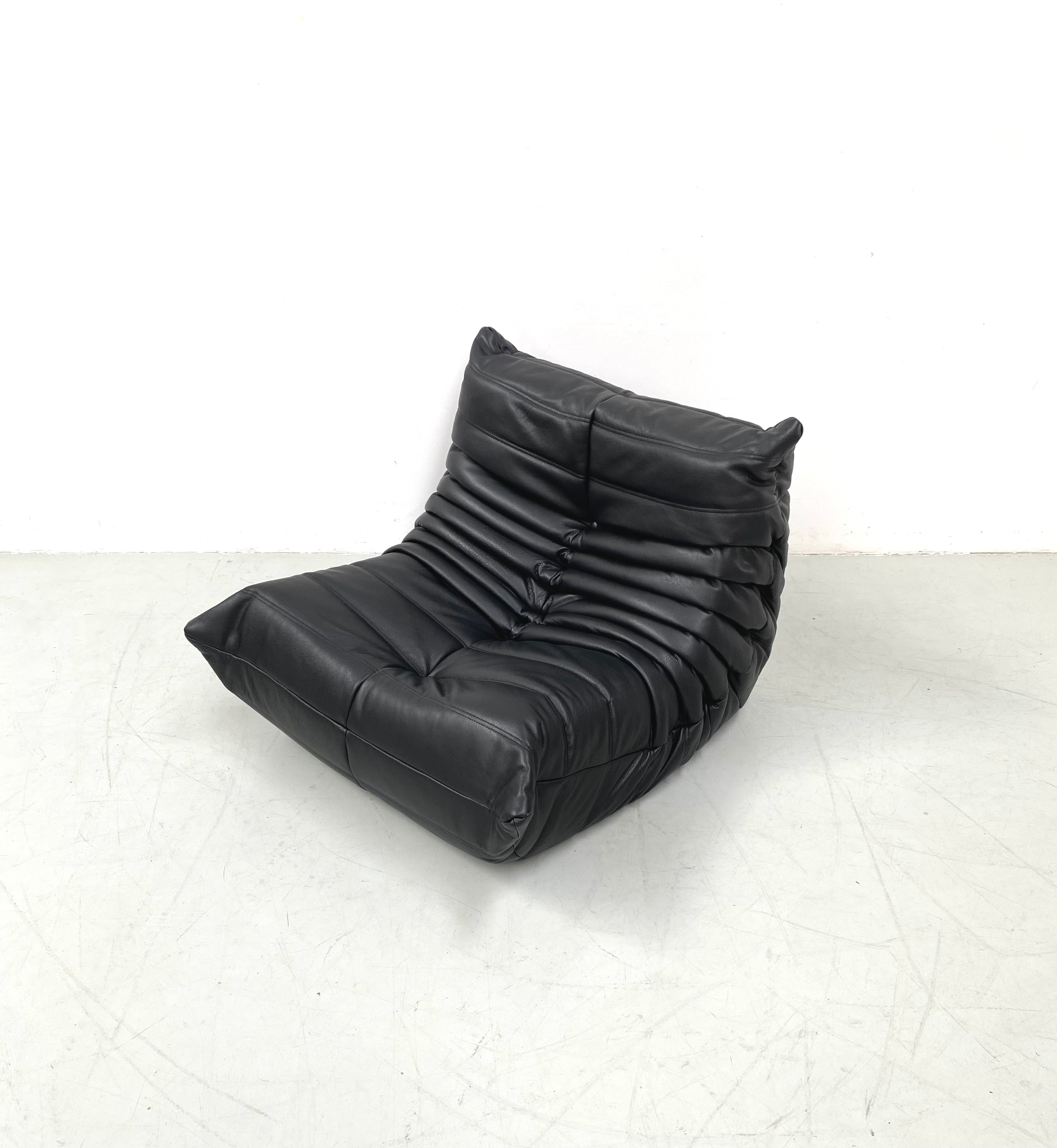 Togo_Lounge_Chair_by_Michel_Ducaroy_for_Ligne_Roset,_Restored_Leather_Upholstery,_French_Design