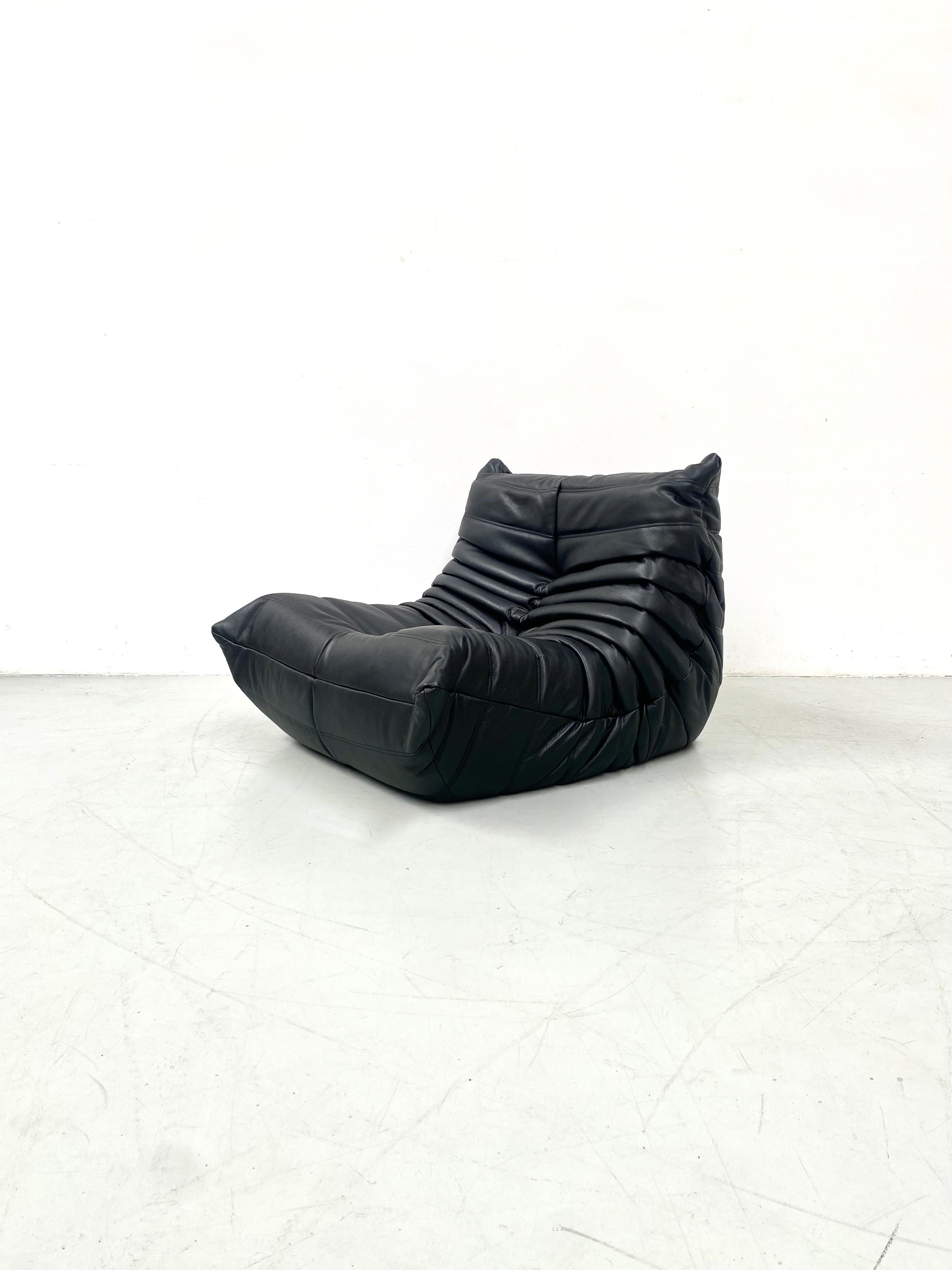 Togo_Lounge_Chair_by_Michel_Ducaroy_for_Ligne_Roset,_Restored_Leather_Upholstery,_French_Design