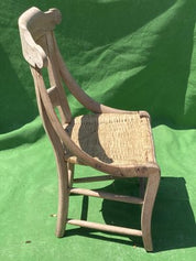 French_Wicker_Dinning_chair,_Rustic_Wabi_Sabi_Style,_Early_20th_Century,_France