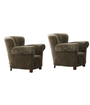 Fritz_Hansen_Pair_of_Danish_Art_Deco_Lounge_Chairs_in_Shearling_Lambswool,_1940s