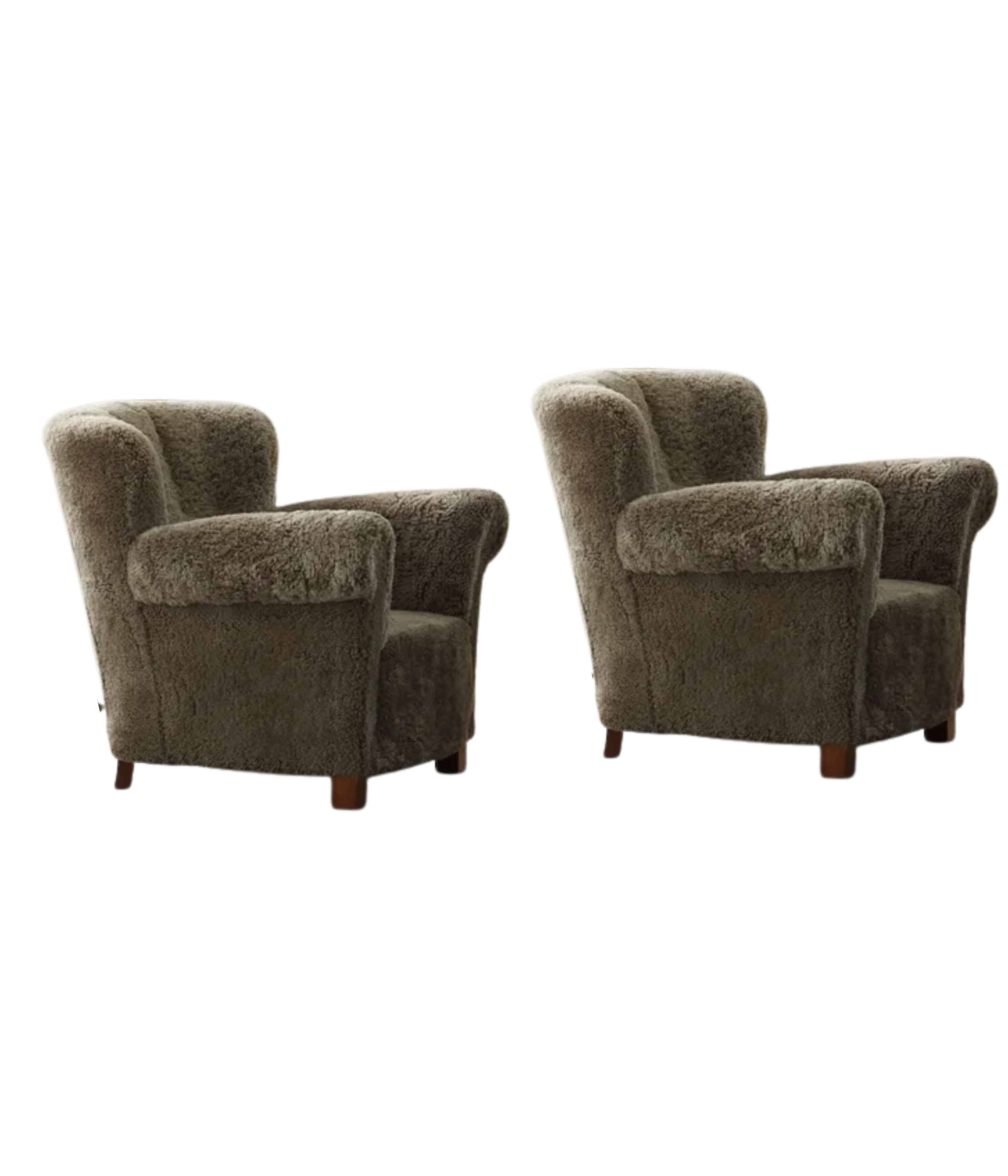 Fritz_Hansen_Pair_of_Danish_Art_Deco_Lounge_Chairs_in_Shearling_Lambswool,_1940s