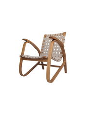 Functionalist_Bentwood_Lounge_Chair_by_Jan_Vaněk_with_Ivory_Woven_Straps,_Czechoslovakia,_1930s